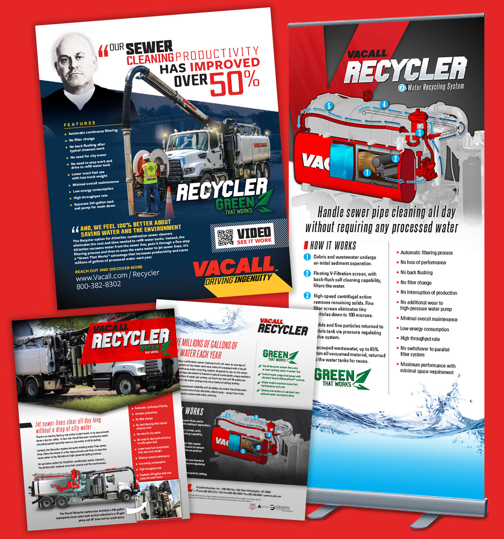 Vacall Recycyler Ads